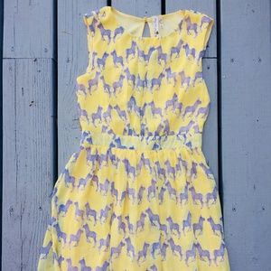 Modcloth Yellow Sundress (Size Med)
